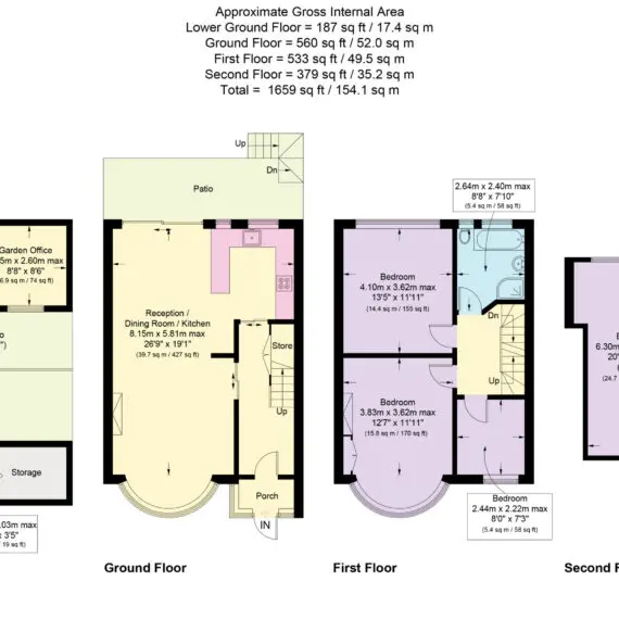 2D Family Townhouse Floor Plan