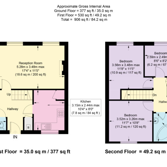 Multi-Bedroom Apartment Floor Plan